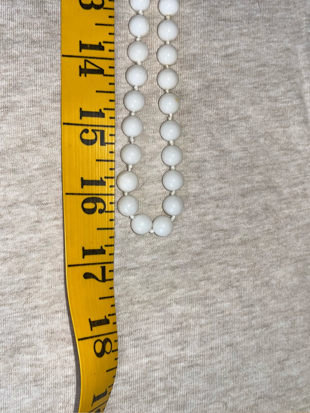 Classic White Agate Bead Necklace - Picture 3 of 6